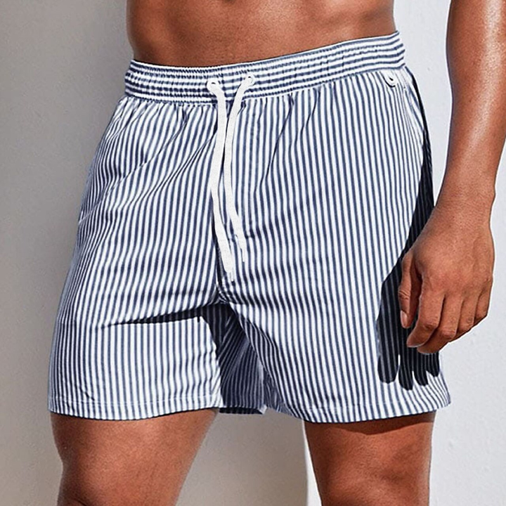 Nolan | Refined Striped Swim Shorts