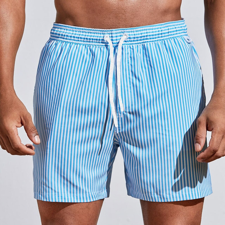 Nolan | Refined Striped Swim Shorts