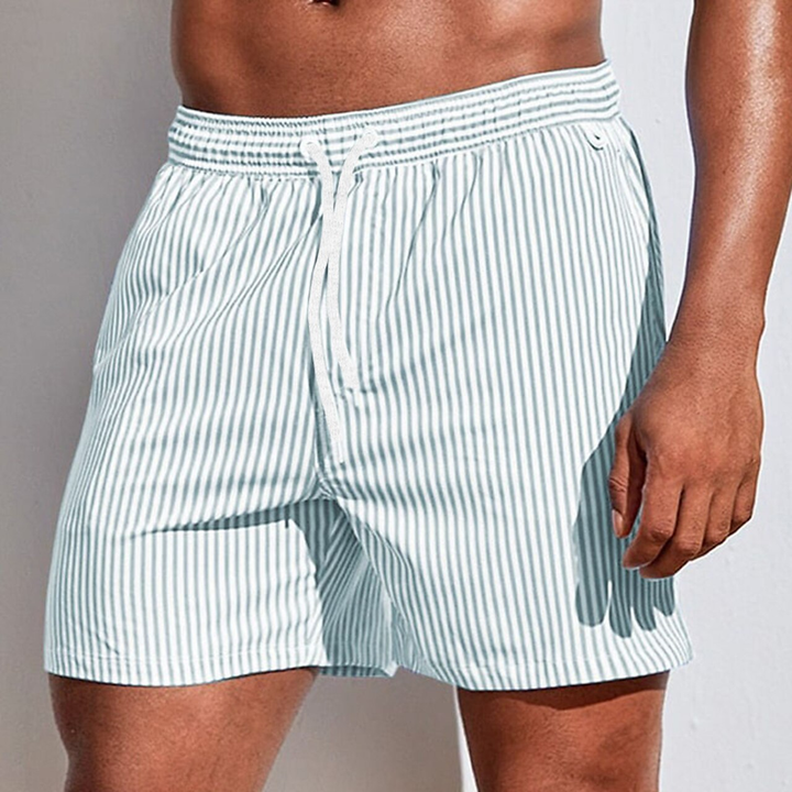 Nolan | Refined Striped Swim Shorts