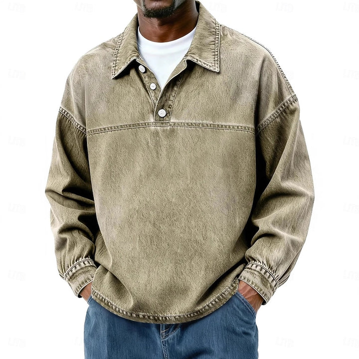 Rory | Relaxed Collared Pullover Shirt