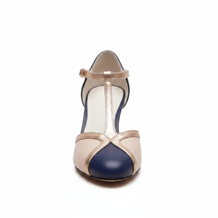 Tazariah | T-Strap Block Heel Sandals