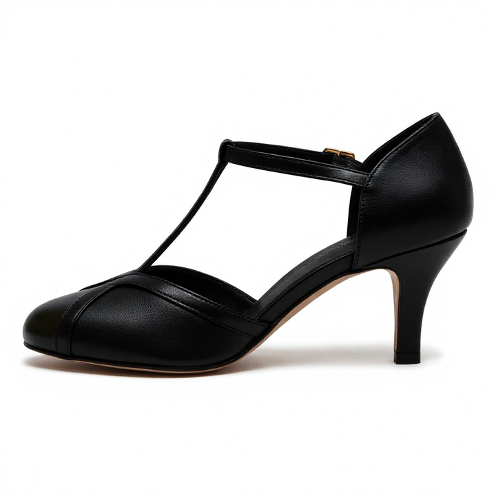 Tazariah | T-Strap Block Heel Sandals