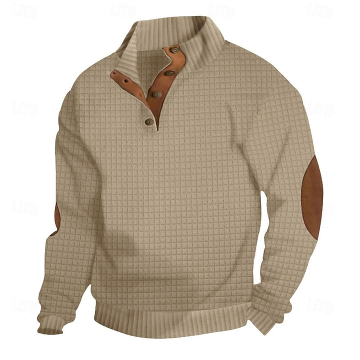 Sawyer | Textured Stand-Collar Pullover