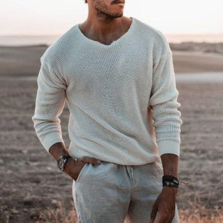 Rhys | Relaxed V-Neck Jumper