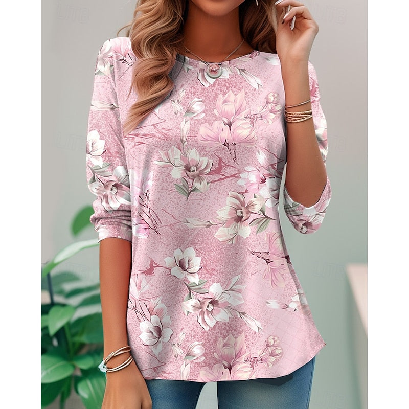 Marjorie | Floral Long-Sleeve Top