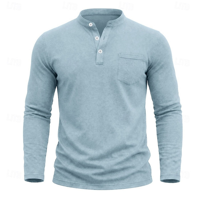 Owen | Classic Henley Long-Sleeve Shirt