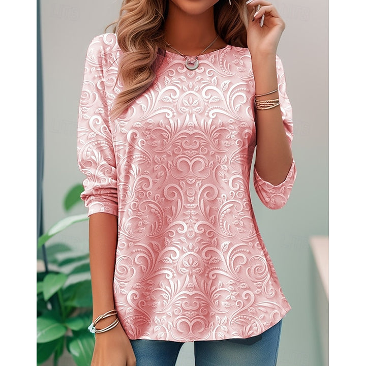 Bianca | Floral Print Long-Sleeve Tunic