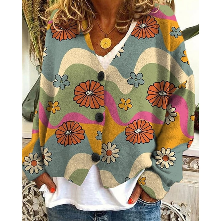 Greta | Floral Open-Front Cardigan