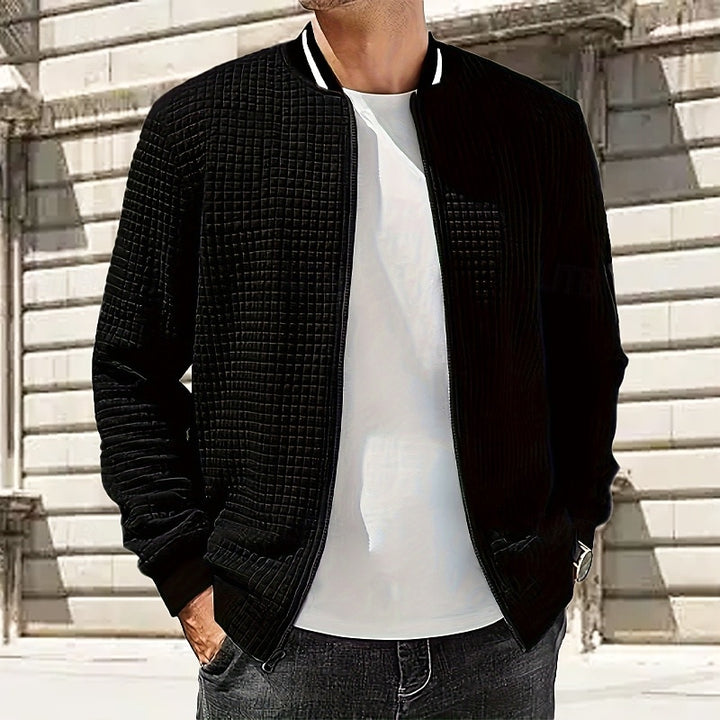 Lachlan | Textured Stand-Collar Jacket