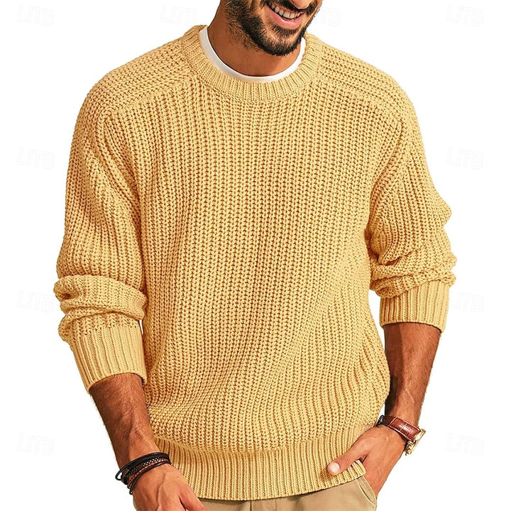 Percy | Ribbed Crew Neck Jumper