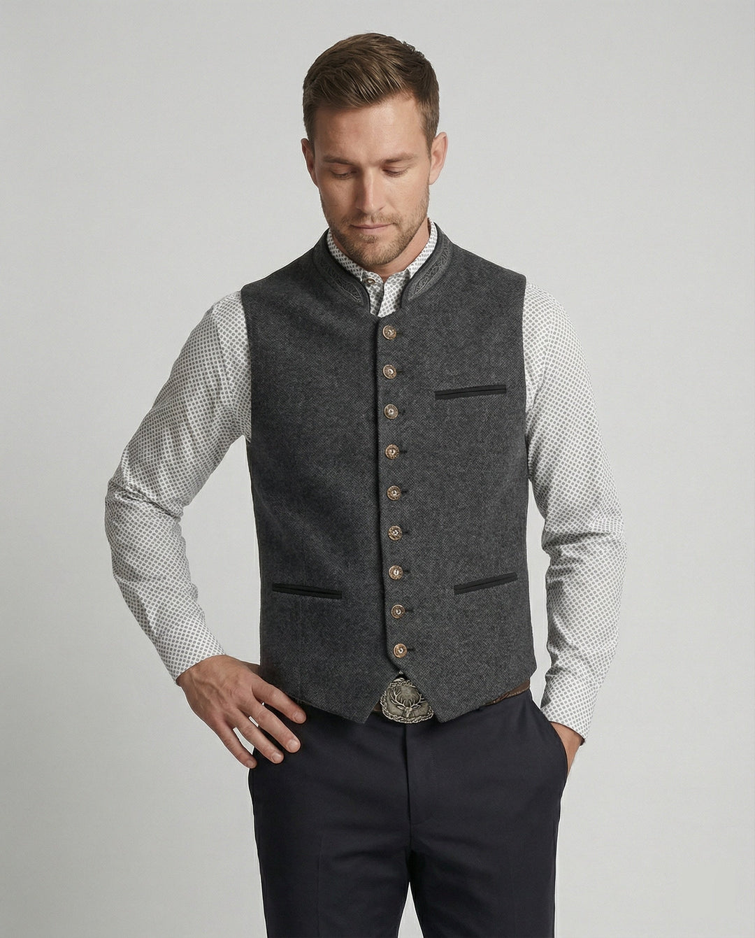Conrad | Traditional Stand-Collar Waistcoat