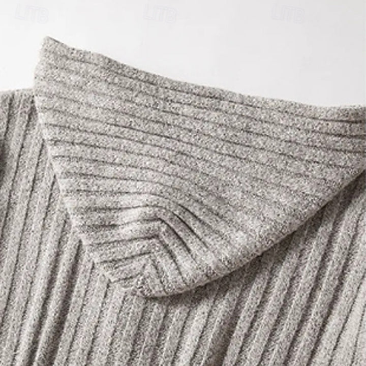 Hartley | Cable-Knit Hooded Cardigan