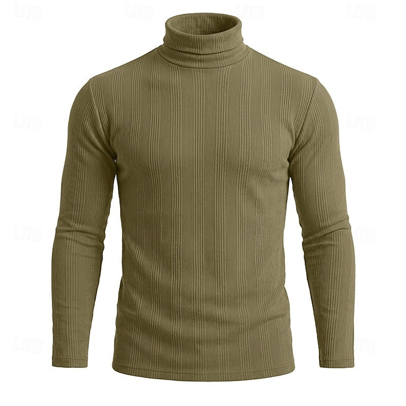 Conrad | Textured Turtleneck Top