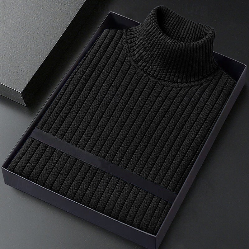 Hamish | Ribbed Roll-Neck Jumper