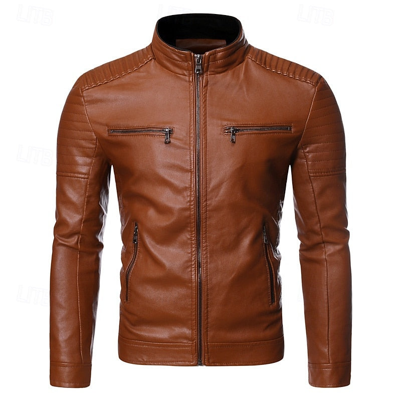 Julius | Classic Stand-Collar Biker Jacket