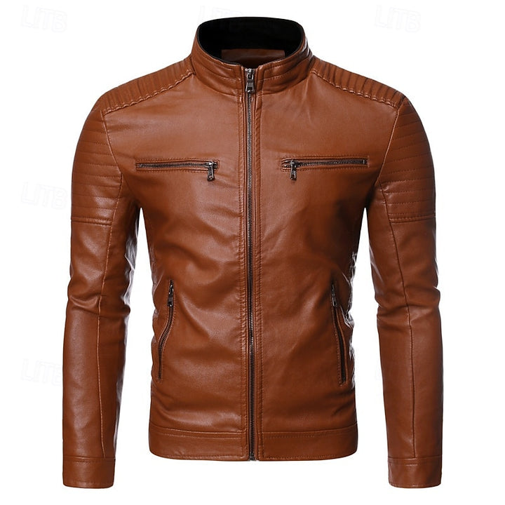 Julius | Classic Stand-Collar Biker Jacket