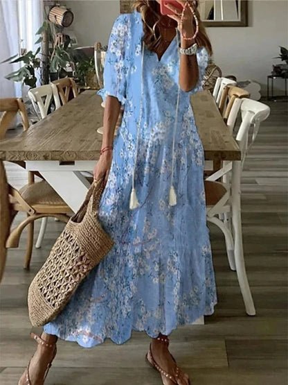 Delphine | Effortless Boho Flattering Dress