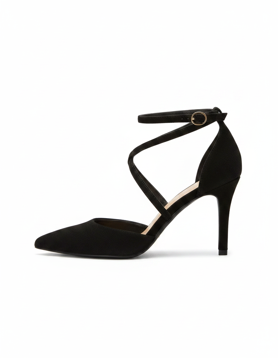Veylah | Open Toe Block Heel Pumps