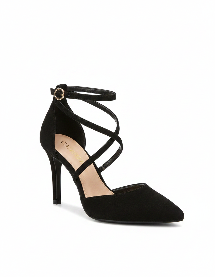 Veylah | Open Toe Block Heel Pumps