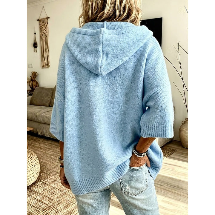 Marlowe | Relaxed Hooded Open-Front Cardigan