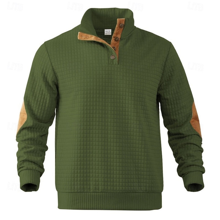 Sawyer | Textured Stand-Collar Pullover