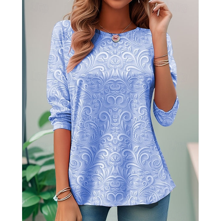 Bianca | Floral Print Long-Sleeve Tunic