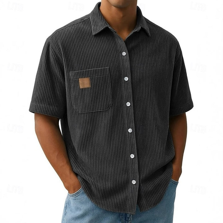 Wyatt | Relaxed Ribbed-Texture Shirt