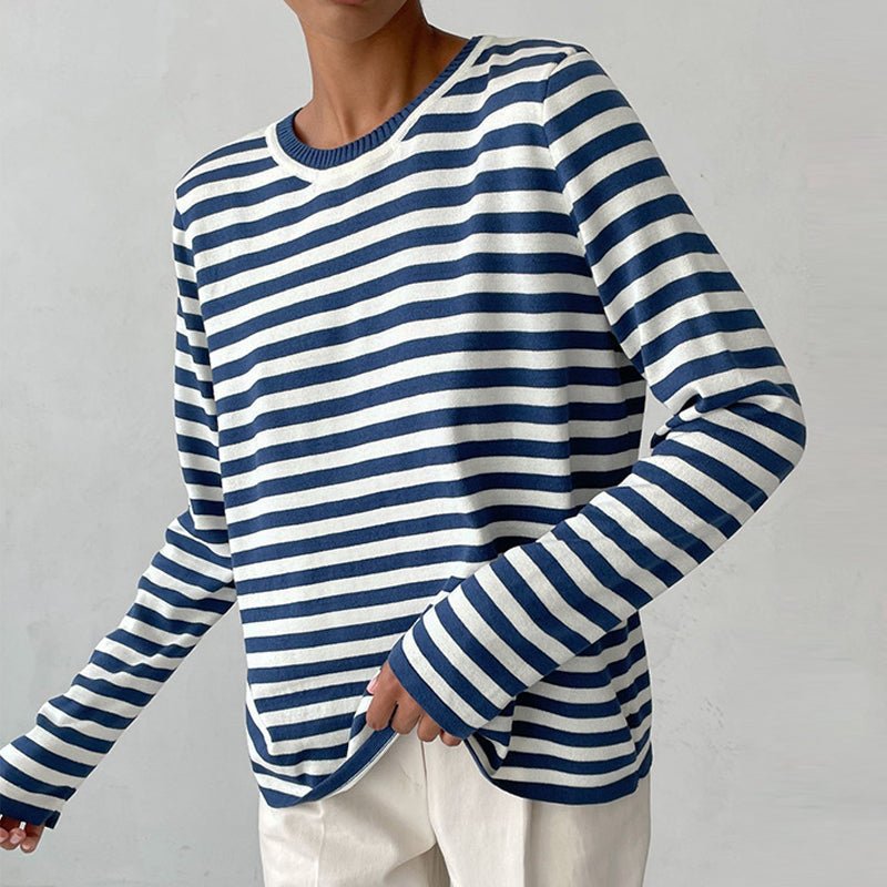 Marina | Relaxed Striped Long-Sleeve Top
