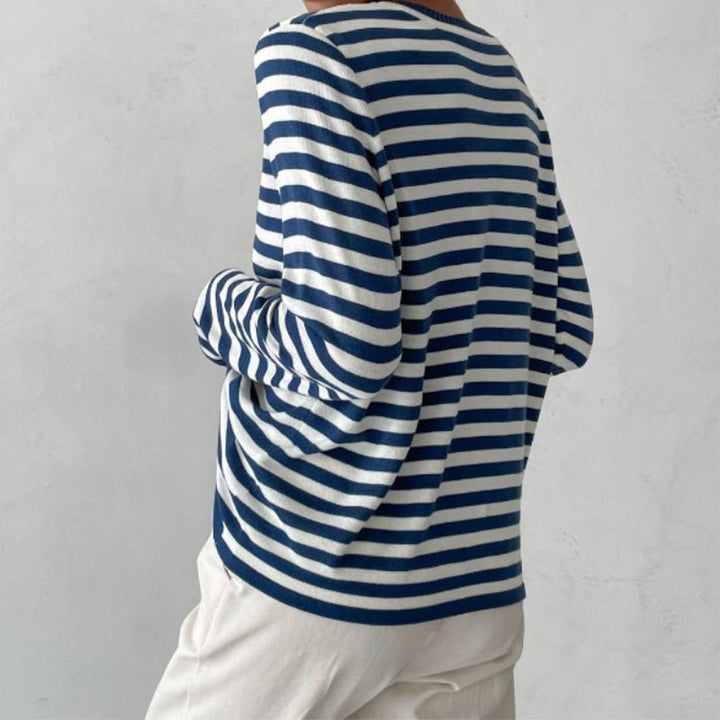 Marina | Relaxed Striped Long-Sleeve Top