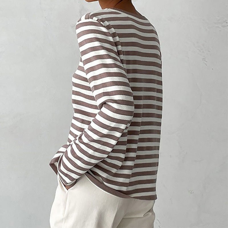 Marina | Relaxed Striped Long-Sleeve Top