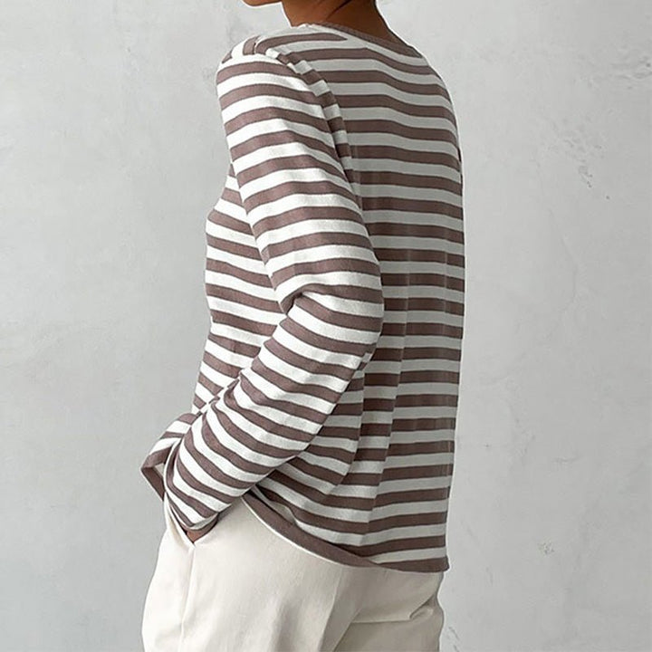 Marina | Relaxed Striped Long-Sleeve Top