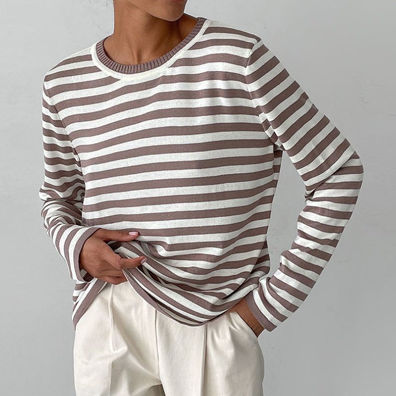 Marina | Relaxed Striped Long-Sleeve Top