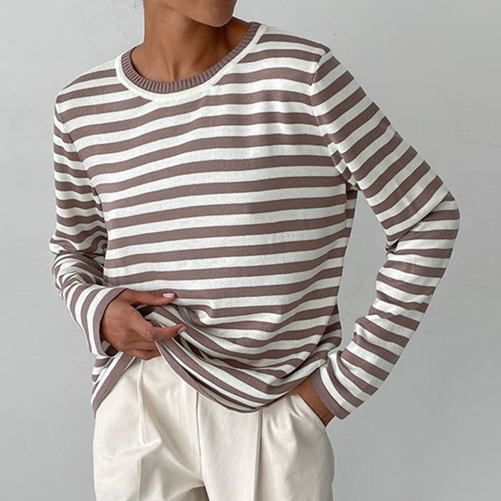 Marina | Relaxed Striped Long-Sleeve Top