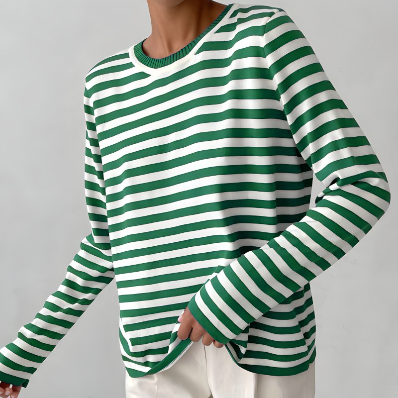 Marina | Relaxed Striped Long-Sleeve Top