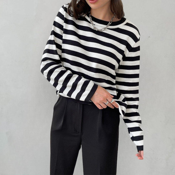 Marina | Relaxed Striped Long-Sleeve Top