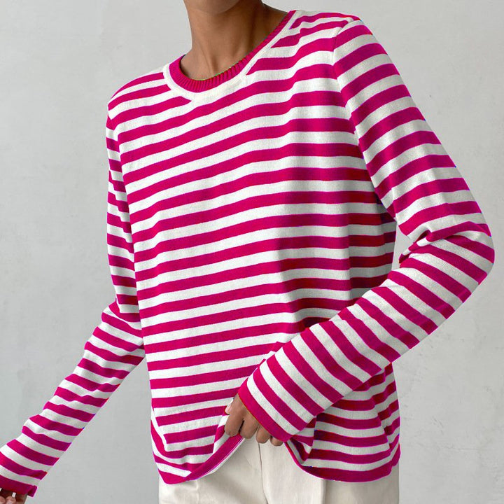 Marina | Relaxed Striped Long-Sleeve Top