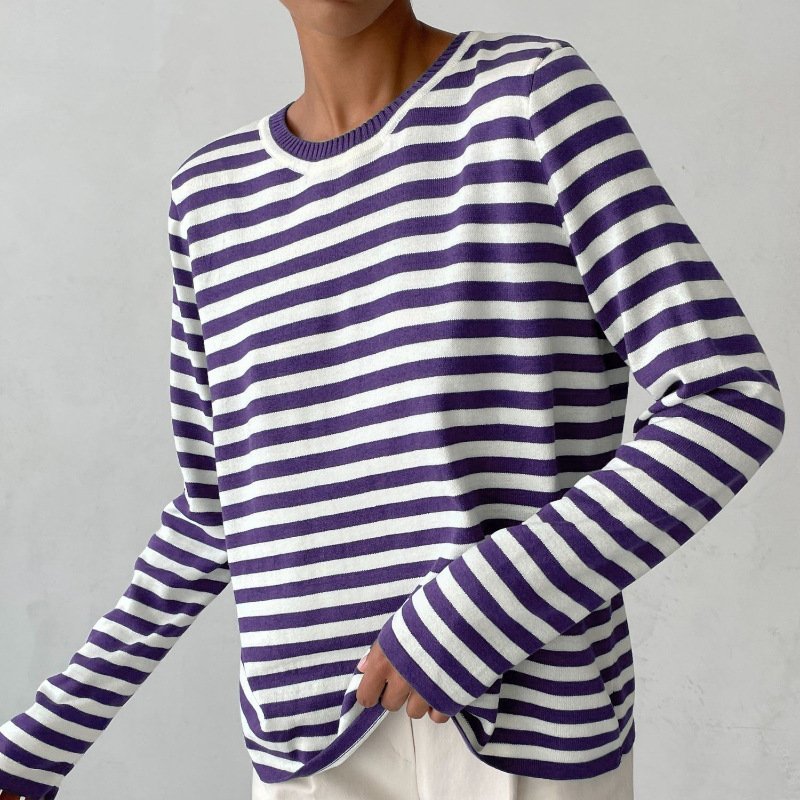 Marina | Relaxed Striped Long-Sleeve Top