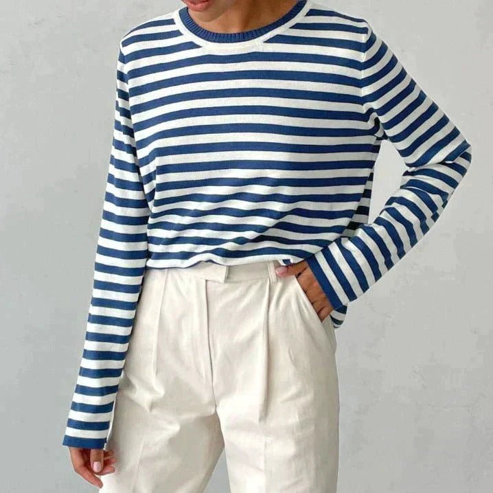 Marina | Relaxed Striped Long-Sleeve Top