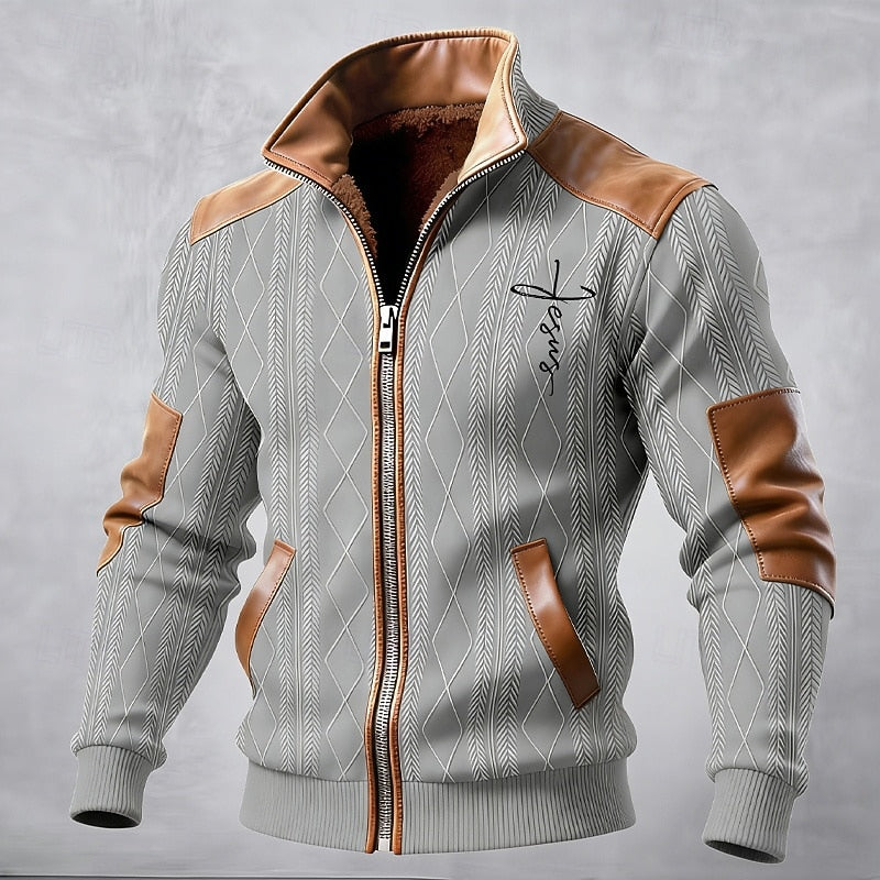 Barrett | Textured Stand-Collar Jacket