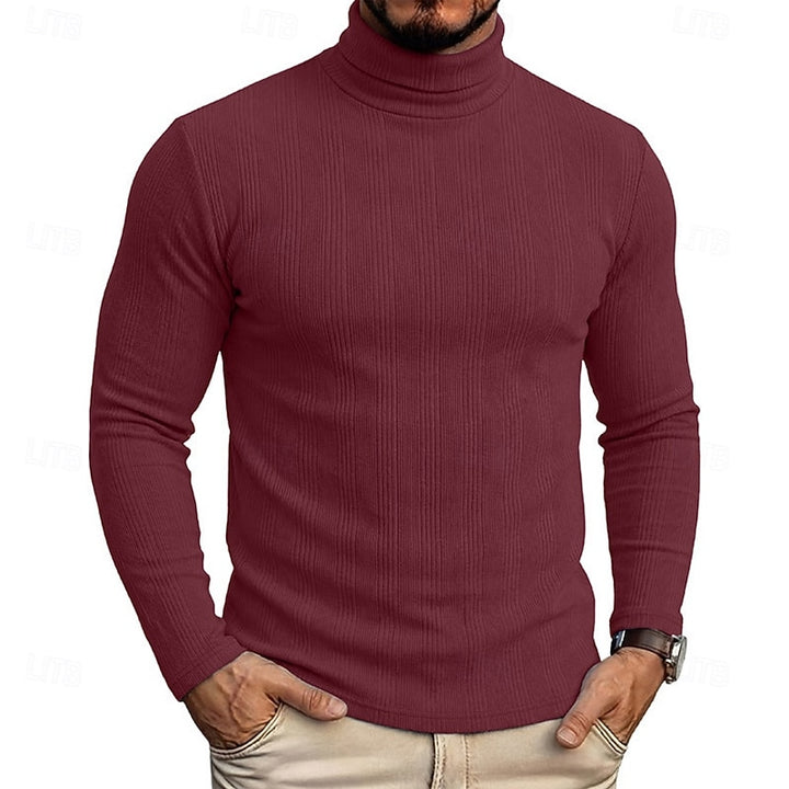Conrad | Textured Turtleneck Top