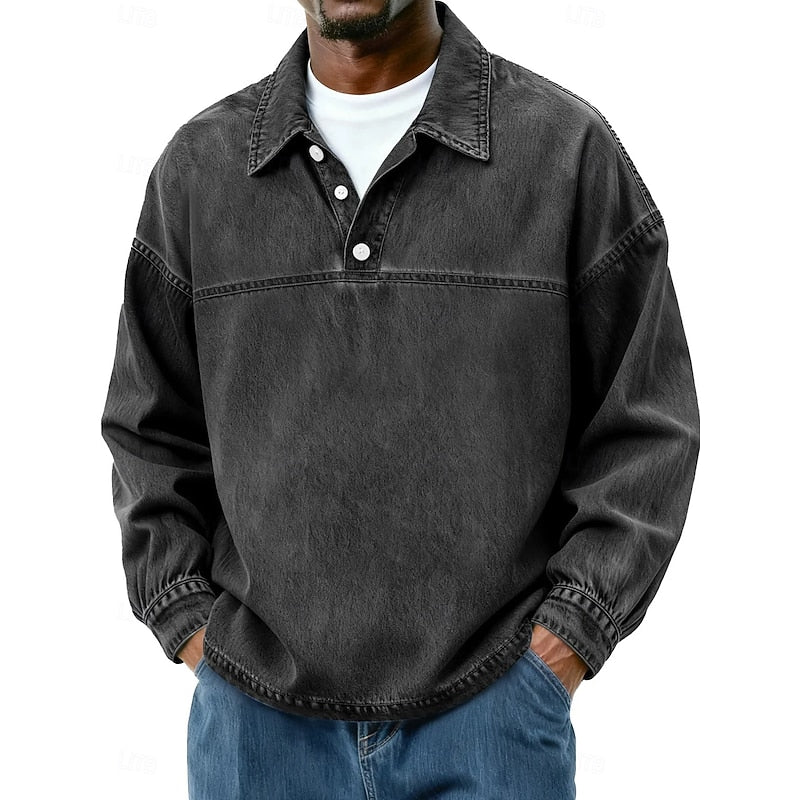Rory | Relaxed Collared Pullover Shirt