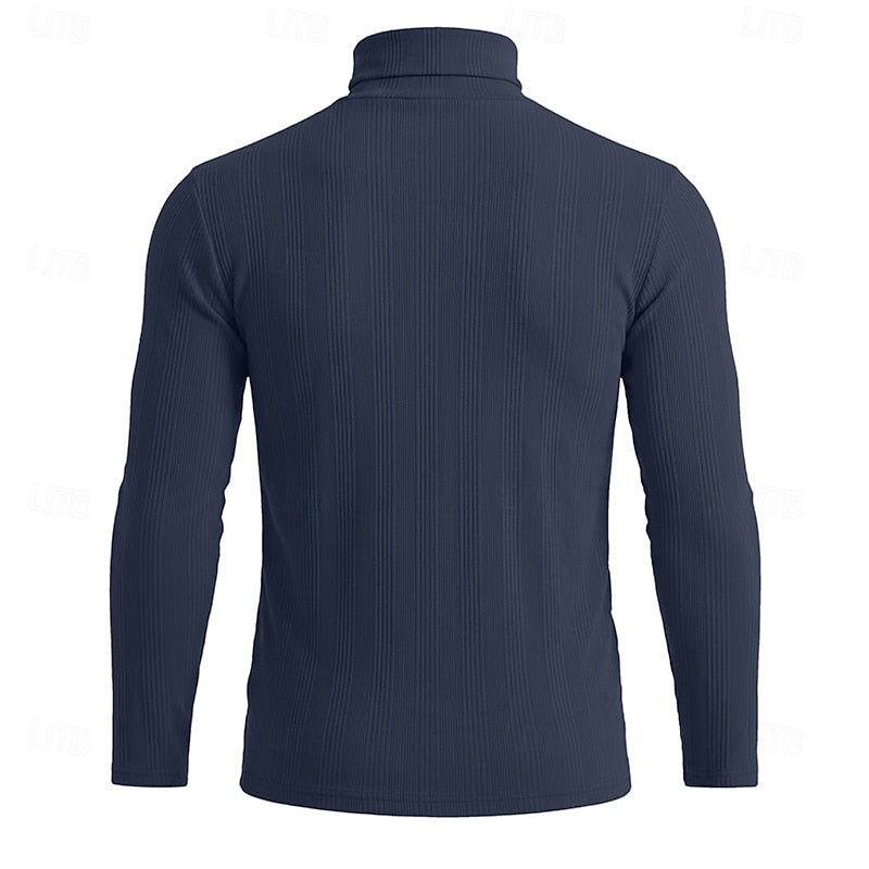 Conrad | Textured Turtleneck Top