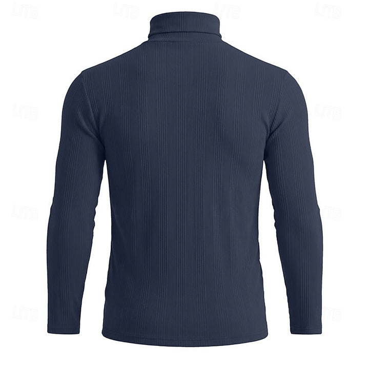 Conrad | Textured Turtleneck Top