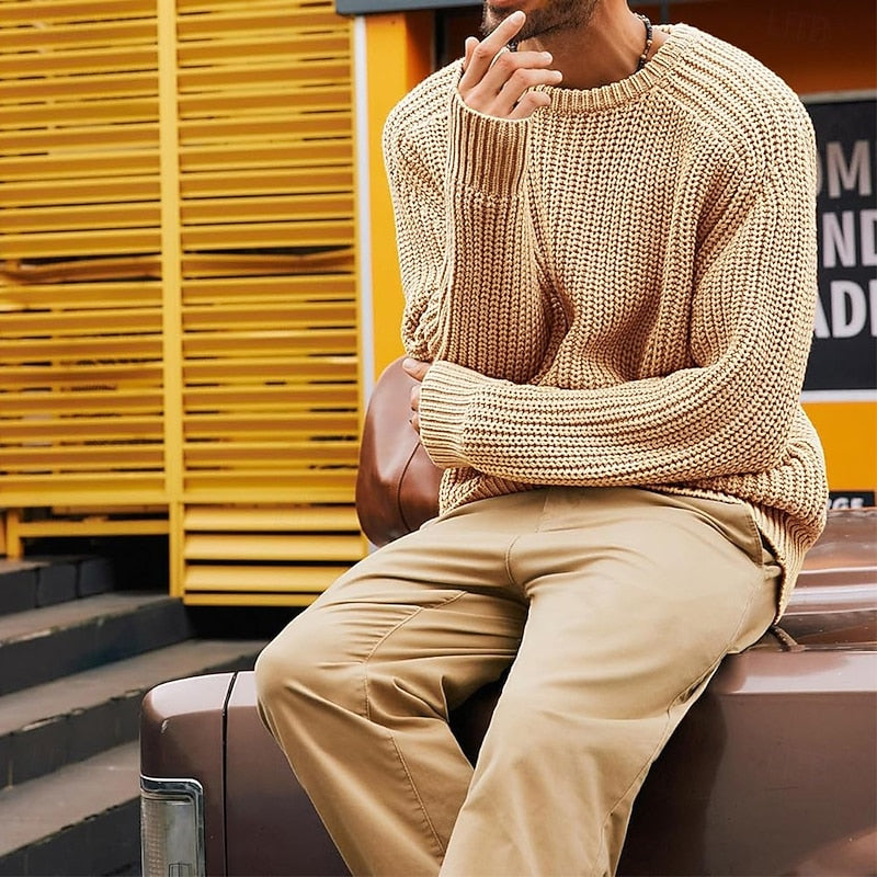Percy | Ribbed Crew Neck Jumper