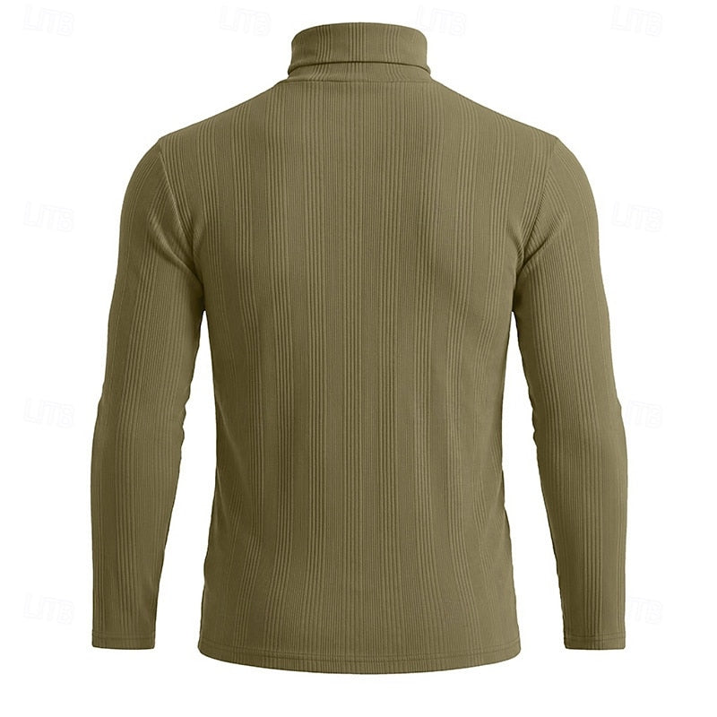 Conrad | Textured Turtleneck Top