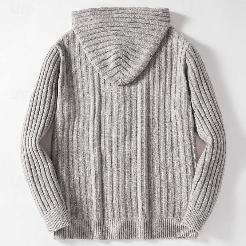 Hartley | Cable-Knit Hooded Cardigan
