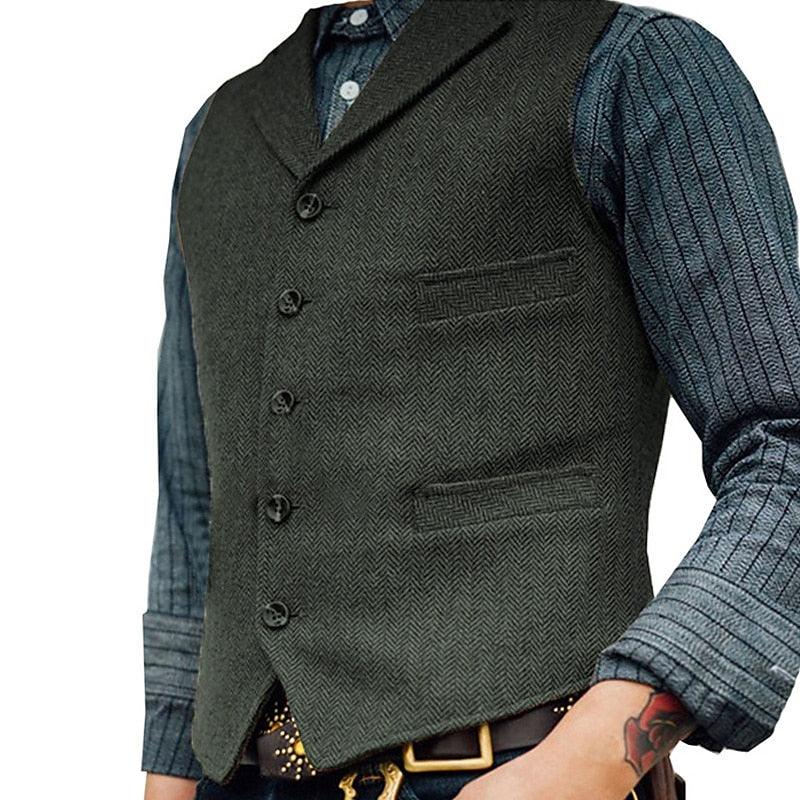 Alden | Tailored Herringbone Waistcoat