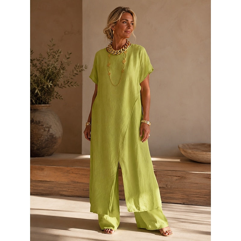 Henrietta | Relaxed Wrap-Front Two-Piece Set
