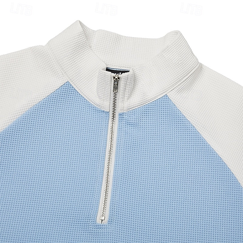 Nathaniel | Textured Quarter-Zip Pullover