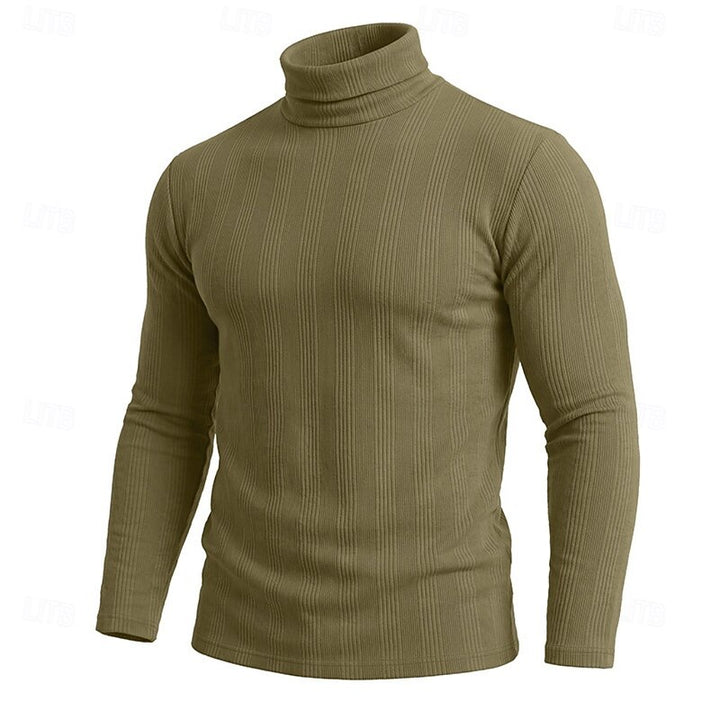 Conrad | Textured Turtleneck Top